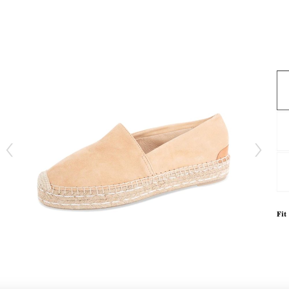 Patricia Green Abigail Espadrilles in Camel Suede/Size 6